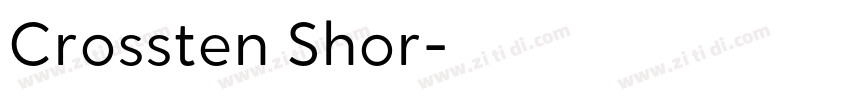 Crossten Shor字体转换 Crossten Shor字体转换